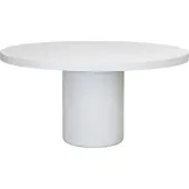 Giga Meubel Tuintafel Eden Rond Wit Ø120cm