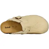 Scholl Klomp Women Fae New Synthetic Shearling Beige-Schoenmaat 39