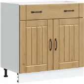 vidaXL Onderkast Lucca bewerkt hout artisanaal eikenkleur