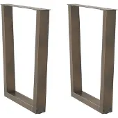vidaXL Eettafelpoten 2 st V-vormig 70x(72-73,3) cm staal naturel
