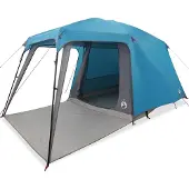 vidaXL Kampeertent met verandakoepel 5-persoons waterdicht blauw