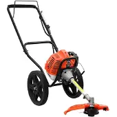 vidaXL Bosmaaier met wielen 52 cc 1,45 kW oranje