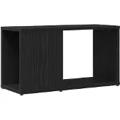 vidaXL Tv-meubel 60x24x32 cm spaanplaat zwart eikenkleurig