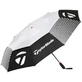 TaylorMade Compact Auto Umbrella Paraplu Black/White