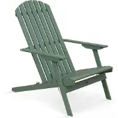 Oviala - Opvouwbare relaxstoel van groen eucalyptushout - Calgary
