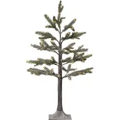 Star Trading decoratieve buitenboom 'spar' met LED-verlichting, besneeuwde takken, elektrisch aangedreven, warm wit, H 90cm