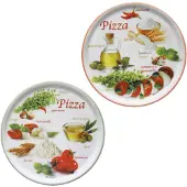 MamboCat Set van 2 pizzaborden Napoli Pizzafoods groen + rood 31cm