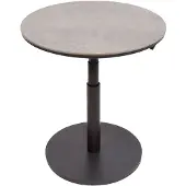 Oosterik Home Padroni verstelbare bijzettafel midnight grey keramiek dia. 59 cm