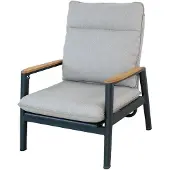 Oosterik Home Merino lounge stoel midnight grey sunny creme