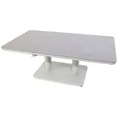 Oosterik Home Sedalia verstelbare lounge tafel mist grey L 140 x B 80 x H 51 - 72 cm