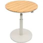Oosterik Home Padroni verstelbare bijzettafel sunny creme teak dia. 59 cm