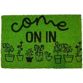 Texas - Kokos Deurmat - 40x60 cm - Groen - Anti-slip PVC
