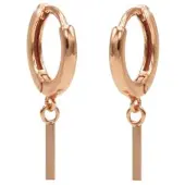Karma hinged hoops symbool square tube rosé gold M1902HIN