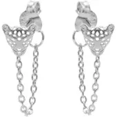 Karma -oorbel-chain-M1468-tijger-zilver