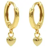 Karma hinged hoops symbool heart 2 gold M2308HIN