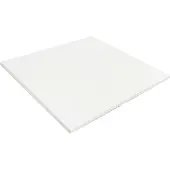 Oviala - Vierkant gelamineerd tafelblad 60 x 60 cm wit - Haussmann