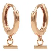 Karma hinged hoops symbool horizontal tube rosé gold M2975HIN
