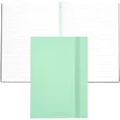 BOSS A5-notitieblok van pastelgroen imitatieleer