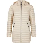 Frandsen Licht Gewatteerde Jas met Capuchon Beige Maat 44