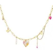 Yehwang Honey blossom charm ketting - goudkleur