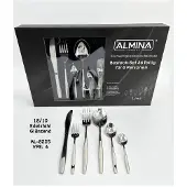 Almina Isabella Bestekset – 36-delig – 6 Personen – Edelstaal – Zilver