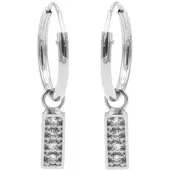 Karma -Oorring-Symbool-Zirkonia-Rectangle-Zilver-M2635
