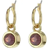 Biba 80313 Oorhangers goud Cyclamen Opaal