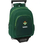 Safta Real Betis Balompie Water Resistent Wheeled Backpack Groen