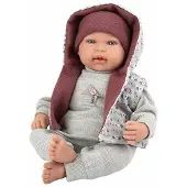 Arias Elegance Mies Garnet With Try Me Cry Mechanism Baby Doll 45 Cm Grijs Kinderen