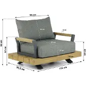 Santika Furniture Santika Supreme lounge tuinstoel