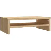 vidaXL Monitorstandaard 42x24x13 cm bewerkt hout sonoma eikenkleurig