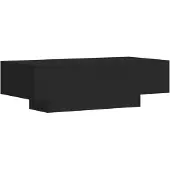 vidaXL Salontafel 100x49,5x31 cm bewerkt hout zwart