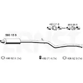 ERNST 500159 Uitlaat middendemper