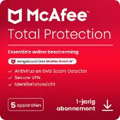 McAfee Total Protection - Windows Macos Android Ios Chromeos 5 Apparaten Abonnement Van 1 Jaar (kaart Met Productsleutel Of Digitale Download)