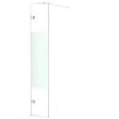 Maxaro Diamond Inloopdouche | 30 cm Chroom Helder met matte strook Vaste wand