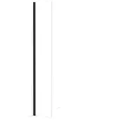 Maxaro Diamond Inloopdouche | 40 cm Mat zwart Helder glas Vaste wand