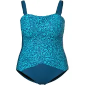 Ulla Popken Badpak blauw / cyaan blauw