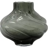 House Doctor Hdturn Vaas 18,5 Cm - Vazen Glas Smoked Grey - 202109213