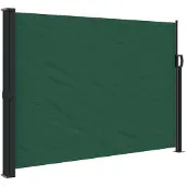 vidaXL Tuinscherm uittrekbaar 140x600 cm donkergroen