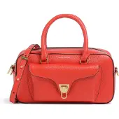 Coccinelle Leren Handtas Schoudertas Beat Soft Handbag Grained Leather Gazpacho Oranje