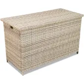 Garden Point Kunststof rotan tuinbox voor kussens Toledo 945l beige