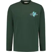 Shiwi Shirt 'Jude Paradice' mintgroen / donkergroen