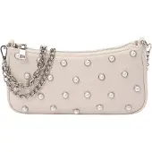 Seidenfelt Manufaktur Schoudertas 'Tydal Pochette' beige / parelwit