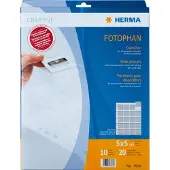 Herma Fotophan - Hülle x 10 7698 Diahoezen Transparant 5 x 5 cm