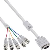 InLine VGA (m) - 5x BNC (m) videokabel / beige - 5 meter