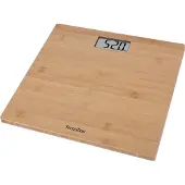 Terraillon BAMBOO SCALE, elektronische personenweegschaal, 150 kg, 100 g, bamboe, kg, vierkant