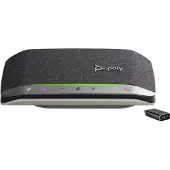 HP Conferentiespeaker Poly Sync 20+ USB-C, Geschikt voor mobiele telefoon/computer, Zilver, 55 dB, 0,715 m, Knopbediening, Touchbediening, IP64-bescherming