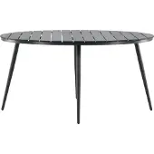 Ebuy24 Break eettafel tuin Ø150cm zwart.