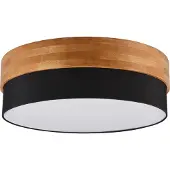TRIO Ø 50cm plafondlamp Seasons hout met zwart