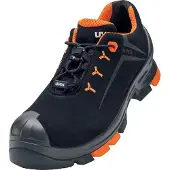 Uvex 2, Unisex, Volwassenen, Veiligheidsschoenen, Zwart, Oranje, ESD, S3, SRC, Snelstropschoenen